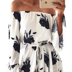 Super fun off the shoulder dress